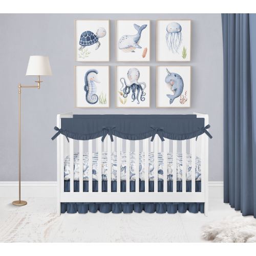 Under The Sea Nursery Prints, Ocean Nursery Prints, Set of 6 Prints, Sea Animal, Boy Nursery Decor, Underwater Nursery, Ocean Nursery Art