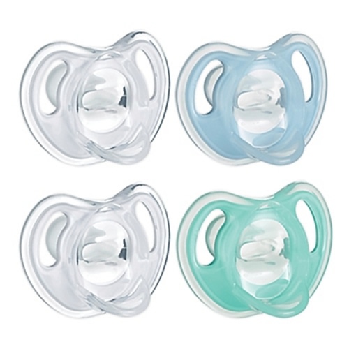 Tommee Tippee® 4-Pack Ultra-Light Silicone Pacifier in Blue/Aqua