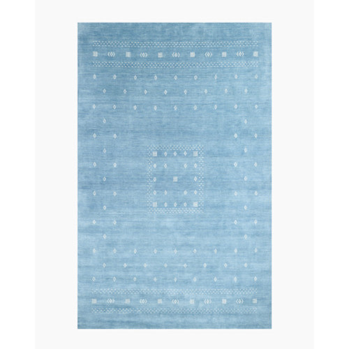 Dakota Kids Hand-Loomed Wool Rug in Baby Blue