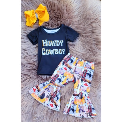 Howdy Cowboy Bell Bottom Set