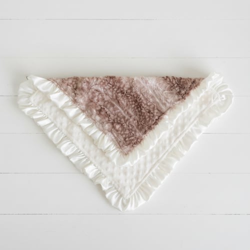 Fawn Minky and Ivory Woodland Lovey