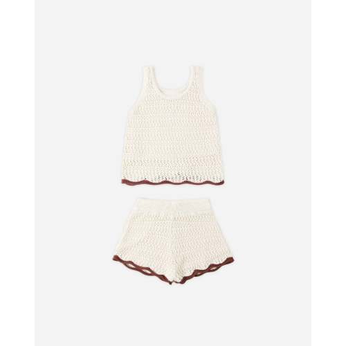 Crochet Tank Set Natural
