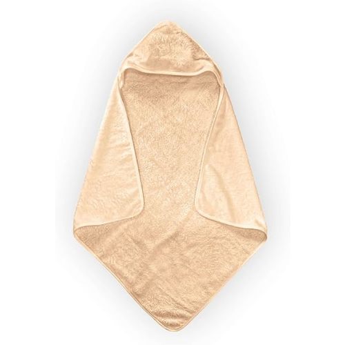 Pine & Palm Home Hooded Baby Towel – Turkish Cotton & Rayon from Bamboo, Soft & Absorbent, Quick-Dry | Neutral Newborn & Toddler Bath Towel | Gift-Ready Bag (Wheat)