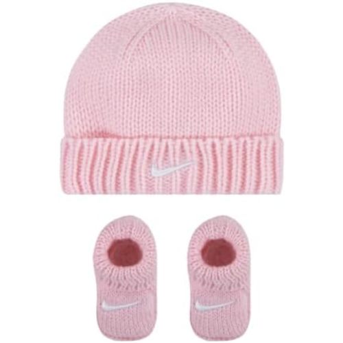 Nike Cable Knit Hat And Booties, 2 Piece Set, Newborn Baby Boys or Girls