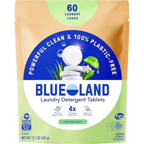 BLUELAND Laundry Detergent Tablets - Fragrance Free