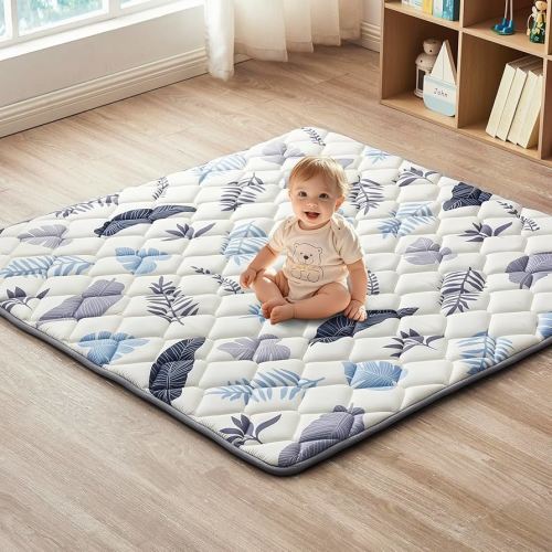 Baby Play Mat 71"x59", Non-Slip Baby Mat for Floor, Soft Thicker Playpen Mat, Portable Playmat, Crawling Mat for Babies, Toddlers & Infants to Play and Learn