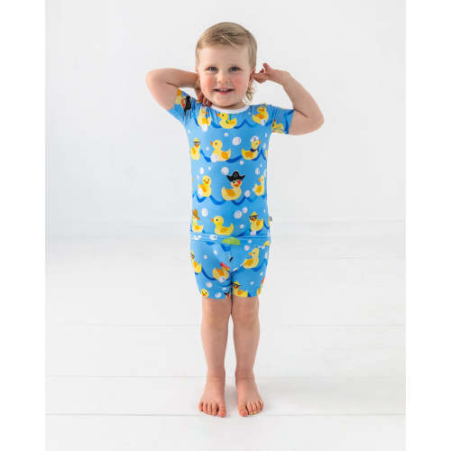 Splish Splash Two-Piece Short Sleeve & Shorts Pajama Set – Little Sleepies (5/6)