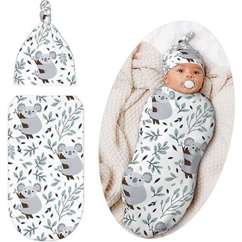 Swaddle Blanket for Baby, Soft Sleeping Bag, Swaddling Sack for Newborn Unisex Baby Stuff, Koala