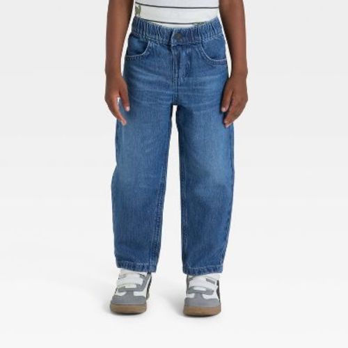 Toddler Boys' Relaxed Fit Snap Denim Pants - Cat & Jack™