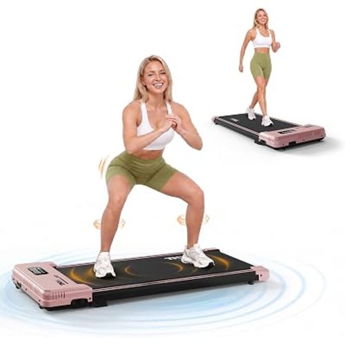 Walking Pad with Vibration Plates, Walking Vibration Pad, Walking Pad with Incline, Under Desk Walking Pad with Remote Control and LED Display for Home Small Space