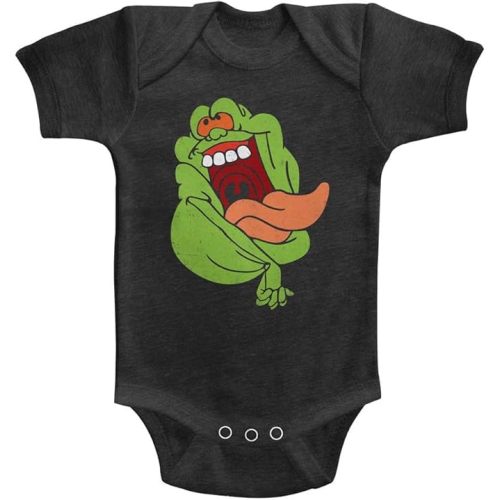 The Real Ghostbusters Infant Bodysuit Slimer Vintage Smoke Romper
