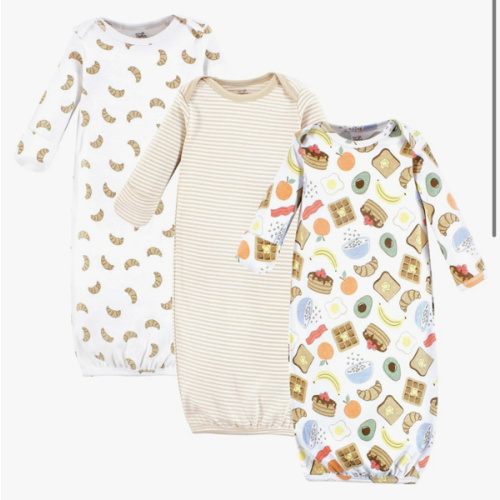 Touched by Nature Unisex Baby Organic Cotton Gowns
