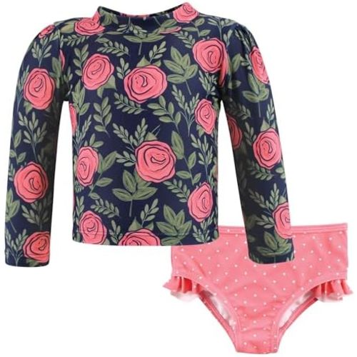 Swim Rashguard Set, rose