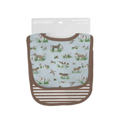 Delta Bird Hunting Dogs Bamboo Bib Set