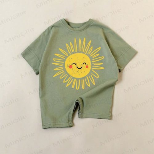 Baby Sun Green Romper