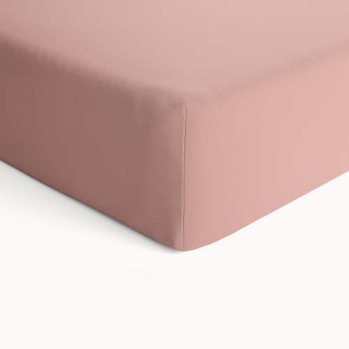 Organic Cotton Fitted Crib Sheet – Misty Rose