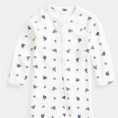 Polo Bear Cotton Interlock Coverall