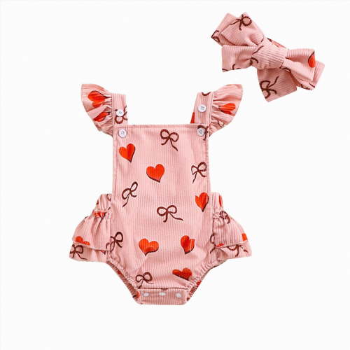 Leey-World Baby Girl Onesies Baby Short-Sleeve Bodysuit Baby Onesies(Red,6-12 Months)