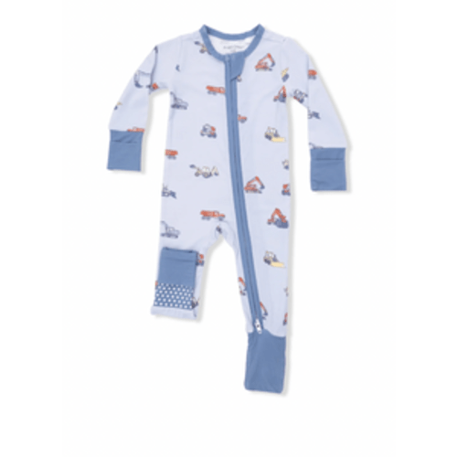Construction Vehicles- Convertible Romper – Cheeky Baby Boutique Rome