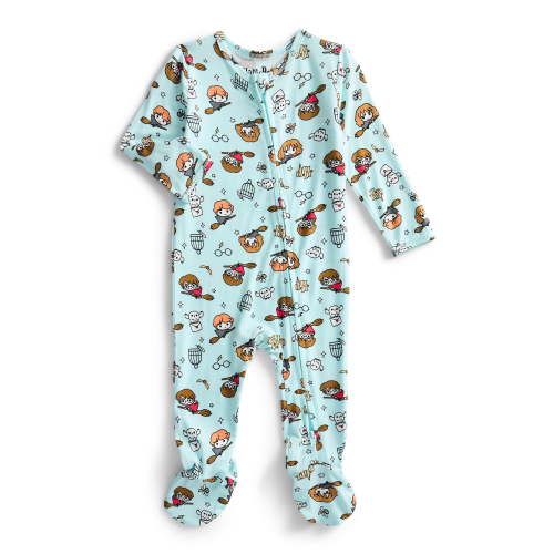 Character Baby Boys or Girls Cozy and Comfortable Viscose Two-Way Zip Footed Sleep 'N Play One-Piece Pajamas, Sizes 0M–6/9M