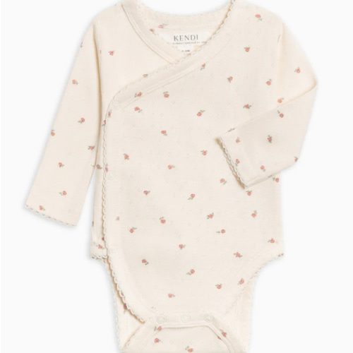 Rose Pointelle Kimono Bodysuit