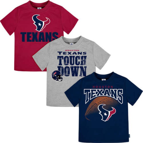 3-Pack Baby &amp; Toddler Boys Texans Short Sleeve Shirts