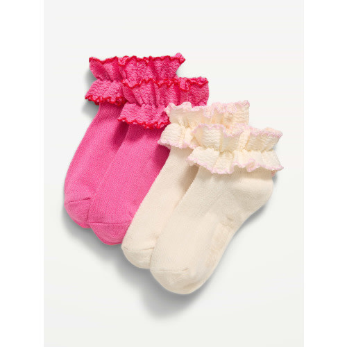 Ruffled Ankle Socks 2-Pack for Toddler & Baby