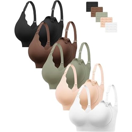 HBselect Nursing Bras for Breastfeeding Comfort Jelly Seamless Nursing Bra