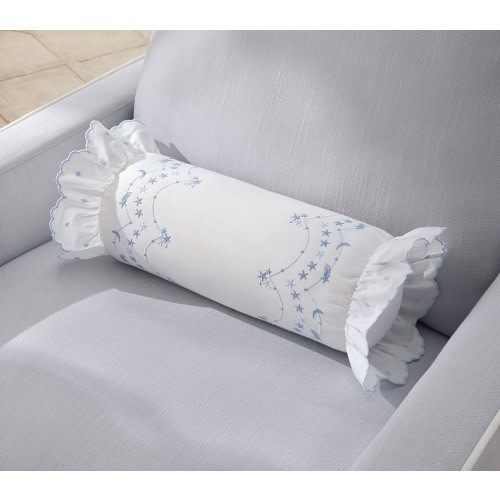 Welcome Home Embroidered Star Bolster Pillow