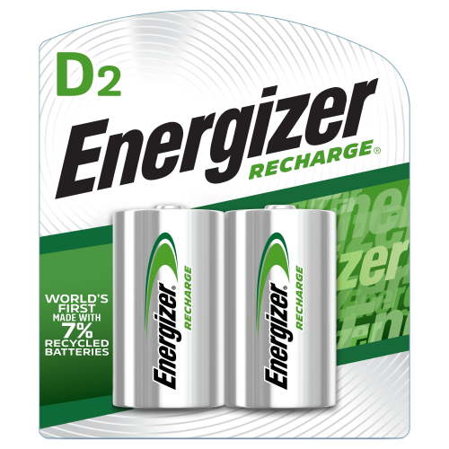 Energizer Rechargeable D Batteries (2 Pack), D Cell Batteries