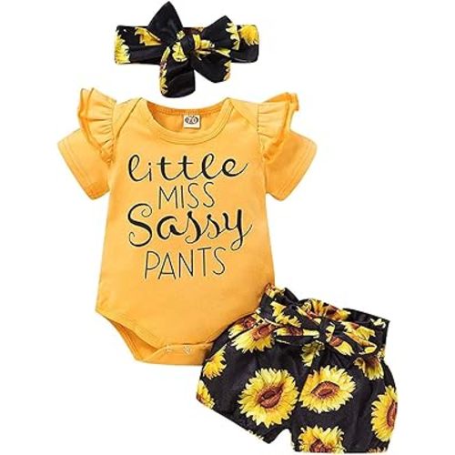 Newborn Infant Baby Girl Clothes Outfits Rib Romper Floral Pants with Headband Winter Clothing Set