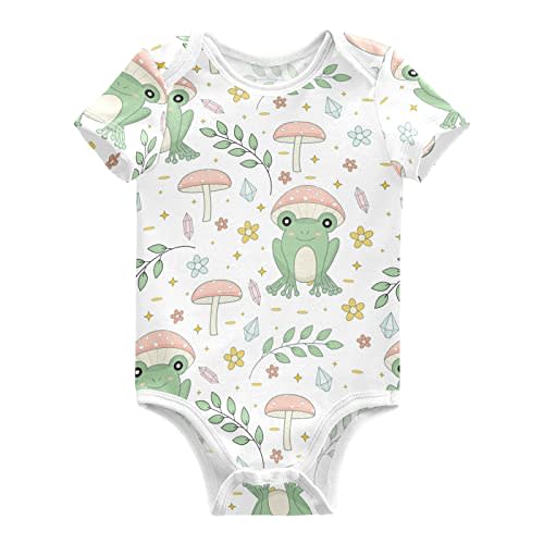 vvfelixl Baby Bodysuits Short Sleeve Cotton Baby Clothes For Boys Funny Baby Suits For Girls 0-24 Months