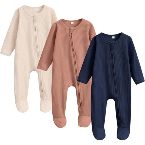 Newborn Footie Pajamas with Mitten Cuffs