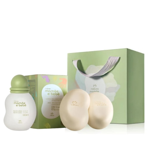 Natura Kit Presente Mamãe e Bebê Colônia + Sabonete