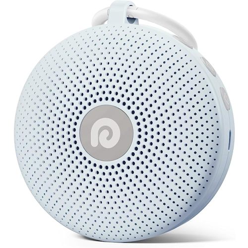 Dreamegg White Noise Machine - Portable Sound Machine for Baby Kid Adults with Powerful Battery, 21 Nature Sounds, Lullabies, White Noise, Rechargeable Sound Machine for Home Travel Nursery Gift-Blue