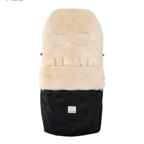BINIBAMBA - Universal fixed harness footmuff in lambskin - Milk | Smallable
