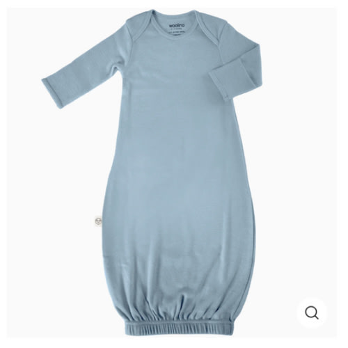 Merino Wool Baby Gown |Natural Merino Wool Baby Sleepwear – Woolino