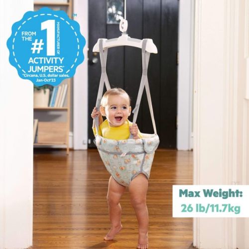 Bright Starts Disney Baby Winnie the Pooh Baby Door Jumper and Activity Center: Adjustable Height, Steel Frame