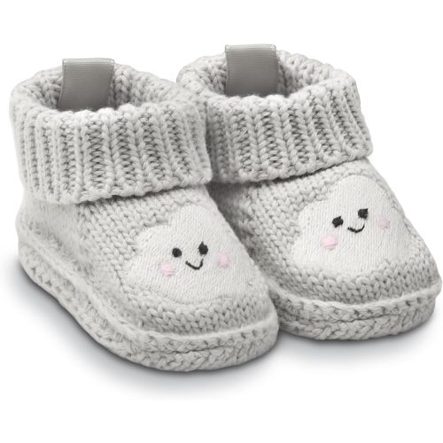 Fruit of the Loom Layette Collection - Knit Baby Bootie - Cloud