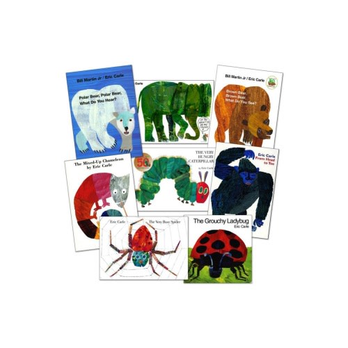 Eric Carle Board Book Collection - Set of 8