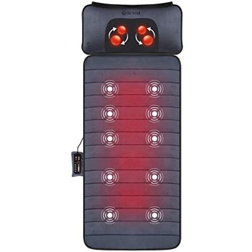 COMFIER Vibration Full Body Massage Mat with Detachable Shiatsu Neck Pillow