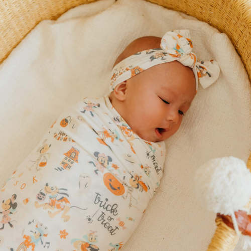 Knit Swaddle Blanket - Mickey Mouse's Boo Bash