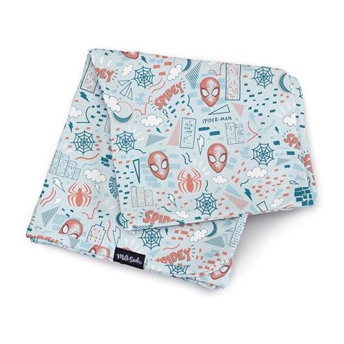 Milk Snob Marvel Infant Boy/Girl Swaddle Blanket, Soft Receiving, Security and Play, Toddler Infant Newborn Bedding, Baby Shower, Baby Registry Gift (Spider-Man Sketch Book) 34 * 34 inches