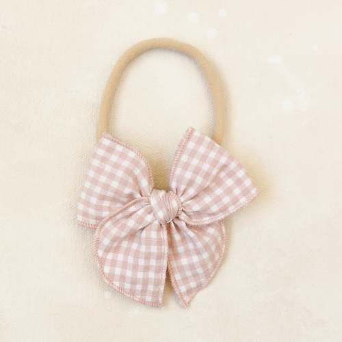 Mini Fleur Bow Headband // Sugar Plum