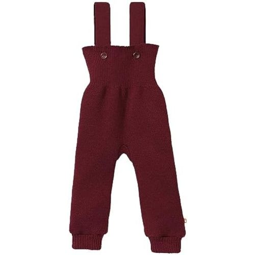 Ecoable Baby Merino Wool Pants, Organic Knit Overalls with Shoulder Straps