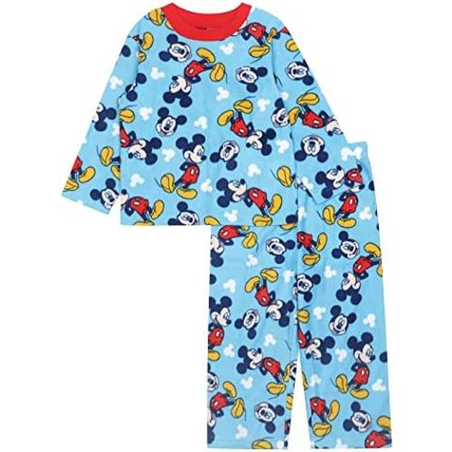 Disney Boys' 2-Piece Loose-fit Pajama Set, Matching Shirts & Pants, Soft & Cute for Kids