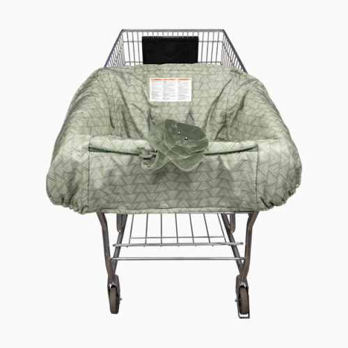 Boppy Shopping Cart Cover - Happy Green Leaf