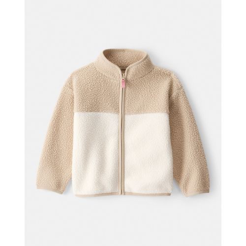 Toddler Girl Color Block Zip-Up Jacket - Brown - OshKosh B'gosh | Carter's