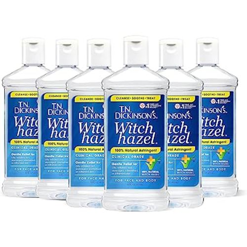 T.N. Dickinson's Witch Hazel Astringent for Face and Body, 100% Natural, 6 Count