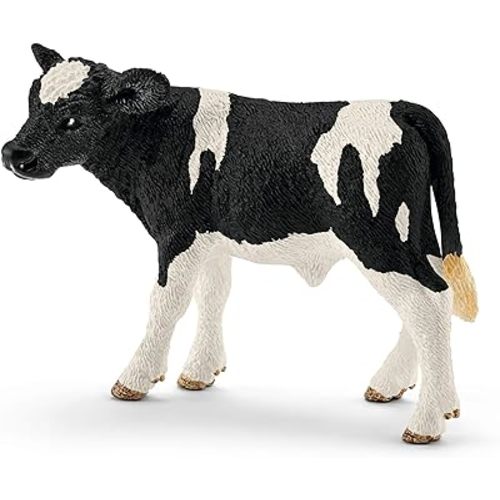 Schleich Farm World - Holstein Calf Toy Figurine - Kids Ages 3+ | 13798